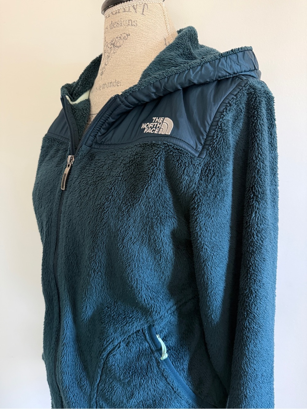 The North Face Women’s Teal Hooded Teddy Fleece Jacket - Picture 2 of 7